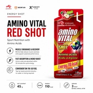 Amino VITAL Red Shot 45g | Amino Acids + BCAA + Arginine | 110kcal | Energy Shot | Sports Nutrition 