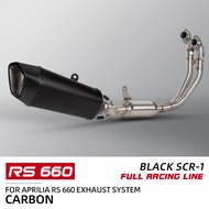 Slip On For Aprilia RS660 RS 660 Tuono 660 2021-2024 Full System Motorcycle Exhaust Pipe Front Link 