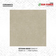 Keramik Lai Body Putih Matt - Estonia Series 60X60 | Sun Power Murah