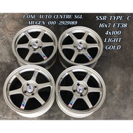 USED RIM SSR TYPE-C 16 INCH FOR MYVI ALZA WIRA VIOS YARIS HONDA HATCHBACK CITY JAZZ