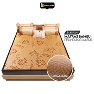 BARITOINDO Folding Bamboo Mat 3 Sizes Premium Quality Floral Motif FREE BAG - X3A1/X3B1/X3C1