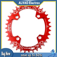 32T/34T/36T/38T 104BCD MTB Bike Oval Narrow Wide Chainring Practical Single Speed