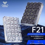 Tarantula F21 Transparent Three-Mode Customized Wireless Bluetooth 21 Digital Keyboard Mechanical Ke