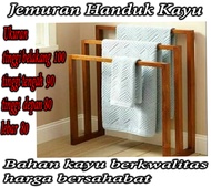 jemuran handuk baju kayu