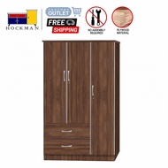 4 Feet Wardrobe Cupboard Mirror Walnut 5737 / Wenge 737 Furniture Almari Baju Bilik 4 Kaki