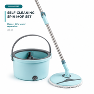 7 Days Free Return! No Need to Replenish! Clean-Dirty Water Separated Spin Mop Foldable Spin Mop