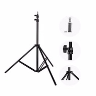 Portable Light Stand Camera Tripod 3 Section 200cm For Studio Lightning (Free Bag)
