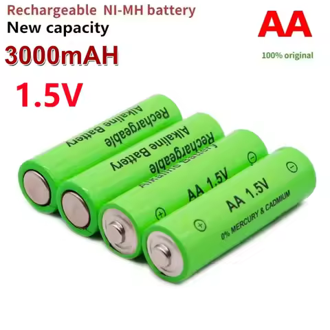 1-60pcs NEW AA Battery 3000 MAh Rechargeable Battery NI-MH 1.5 V AA Battery for Clocks, Mice, Comput