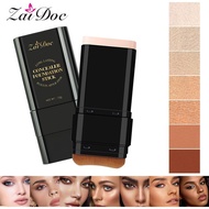 Zaidoc 7-Color Double-Headed Foundation Concealer Stick, Comes with Brush Head, Moisturizing Light-B