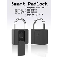 Latest 2022 Fingerprint Key Smart Digital Padlock Bluetooth USB APP Portable Lock for HDB House Ware