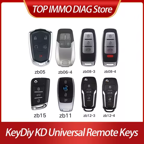 10PCS KeyDiy KD Universal Smart keys ZB05 ZB06-4 ZB08-3 ZB08-4 ZB11 ZB12-3 ZB12-4 ZB15 Work with KD9