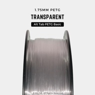(Local Stock) Transparent PETG Filament 1.75mm 1kg for 3D Printer/Printing Alt Tab BAMBU AMS CREALIT
