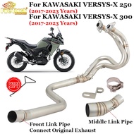 Slip On For KAWASAKI VERSYS-X VERSYS X250 X300 X 300 250 2017 - 2023 Motorcycle Exhaust Escape Syste