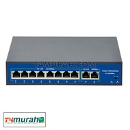 Favorite) Smart Switch Poe 8 + 2 Port - 48v - Support Ieee802.3 Af / At - Up To 250m