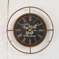 Wall Clock - Living Room Wall Clock - Hanging Clock - Round Wall Clock - Christian Product - Elim Art - Wall Deco