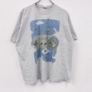 古著FRUIT OF THE LOOM 超級任天堂主題短袖惡搞T卹，灰色，2XL碼