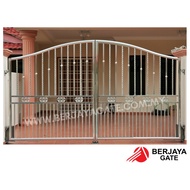 【PRE-ORDER MDSG 55】10x5.5ft Main Double Swing Gate / Pintu Pagar / Stainless Steel 304 / Aluminium / Klang Valley / KL