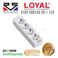 Loyal 4-Pin Grounded Socket Outbow OB LED Multi Outlet - LY-904L / LY904L