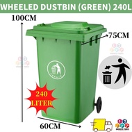 WHEELED DUSTBIN (GREEN) 240L