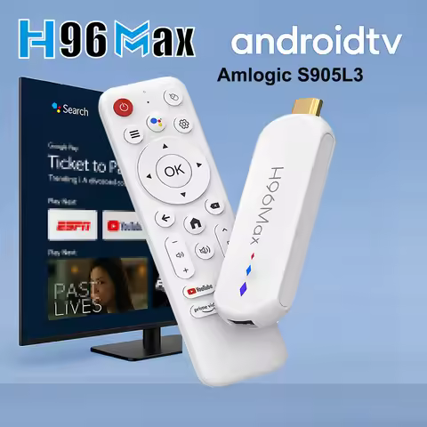 H96 MAX Android TV Stick Amlogic S905L3 with 3D 4K HDR 2.4G 5G wifi6 8GB 16GB Voice Remote