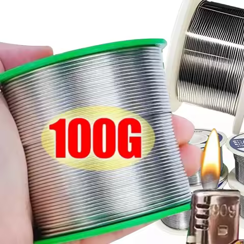 1.0mm 20/50/100g Rosin-Cored No-Clean Solder Wire, 2.0% Flux Low Melting Point for Electronics Repai