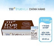 Thùng 48 hộp sữa tươi tiệt trùng sôcôla nguyên chất TH True Milk 110ml (110ml x 48)