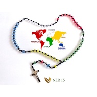 Five-Benefit Crystal Rosary Necklace NLR15