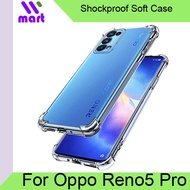 Shockproof Cover Transparent Soft Case with 4-corner Bumpers For OPPO Reno 5 Pro 5G ( Reno5 Pro )