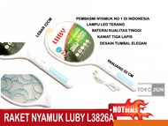 Raket Setrum Listrik Pengusir Nyamuk LUBY L3826A L-3826A Raket Nyamuk