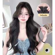 GDS Wigs วิกผมกึ่งทอมือลอนแกนใหญ่สีน้ำตาลเข้ม ไม่มีหน้าม้า (ยาว 72 cm) *รุ่นที่ 5 นวัตกรรมใหม่ล่าสุด