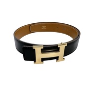 เข็มขัด Hermes Constance แบบกลับด้านได้ เข็มขัดหัว H
 สีดำ×น้ำตาล【สินค้ามือสอง】