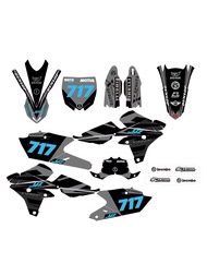 สติกเกอร์ตกแต่งรถจักรยานยนต์ Yamaha YZ250F 15-19 YZ250FX WR250F 14-17 YZ450F PVC ฟิล์มเคลือบเงา