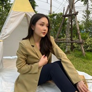 優雅西裝外套 長袖 正裝休閒裝 兩排鈕扣