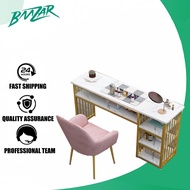 Nail art table three drawer workbench nail art work table office desk dressing table old Frame