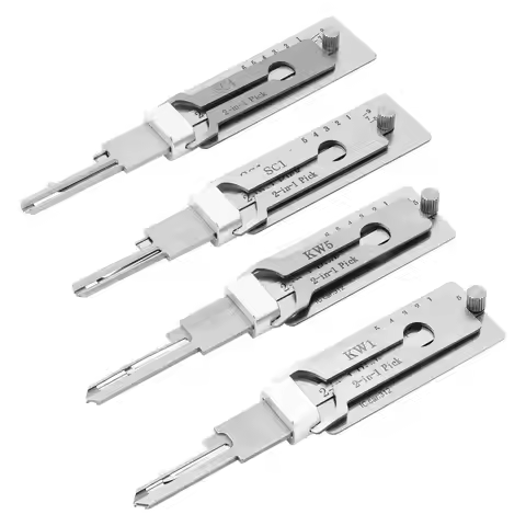 Lishi 2 in 1 KW1 KW5 SC1 SC4 SS001 Pro SS002 Pro R52/R52L M1/ MS2 AM5 SS002R Locksmith Tools for Hom