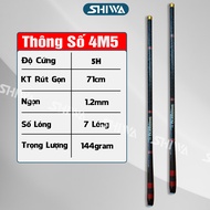 Cần Câu Tay SHIMANO 5H Carbon Cao Cấp GIÁ SIÊU RẺ Đủ size 2m7-3m6-4m5-5m4 - Cần Câu Đài  Câu Đơn Shi