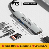 Essager QingHong 7-in-1 HUB ฮับ อะแดปเตอร์แปลง TYPE-C to USB-A/USB-C/SD-TF Card/HDMI อุปกรณ์ขยายพอร์