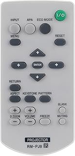 RM-PJ8 RM-PJ8CN Replaced Remote Control Compatible with Sony Projector VPL-EW225 VPL-EX255 VPL-EW23