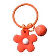 Cute Color Small Flower Bell Candy Color Key Ring Paint Small Fresh Bag Pendant Macaron Girl Heart Toys for Boys Baby Carrier Basikal Budak Children's Toys Gifts Lego Pillow Plu