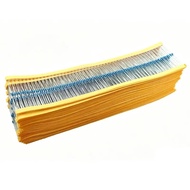 100pcs 0.125W 1/6W 1/8W Metal Film color Ring Power Resistor 0.1-10M 0.15 0.2 0.3 2 4.7 10R 47 220 4