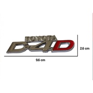 Toyota D4D Plastic Emblem
