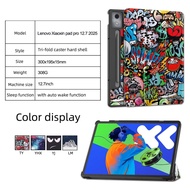 Case For Lenovo Xiaoxin Pad Pro 12.7 2025 12.7 Inch TB-375FC Flip Stand Hard PC Back For Xiaoxin Pad