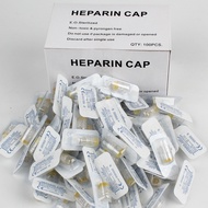 100pcs Heparin Cap IV Cannula Catheter Heparin Caps for Animals Dog Cat Veterinary Medical Consumabl