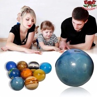 MALCOLM1 Eight Planets Elastic Educational Toy Bouncy Ball Solar System Stress Relief Ball Toy Earth
