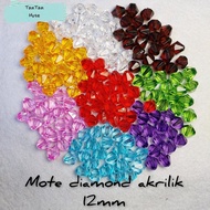 Diamond Beads 12mm Clear Diamond Acrylic Crystal Beads/