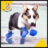 Ready 4PCS DOG SHOES Rubber DOG SHOES Cat SHOES Animal SHOES Rubber DOG SHOES GB