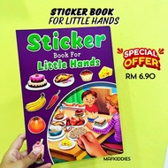 Sticker Book For Littles Hands- Buku Sticker - Dictionary - Board Glossy Book - Sticker book -Buku pelekat warna warni