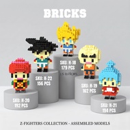 LS BRICKS Dragon Ball Micro Block Goku Vegeta Piccolo Anime Figure DIY Mini Building Bricks Toy Gift