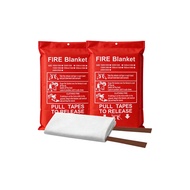 Home Emergency Fire Blanket Fireproof Safety Cloth 1Mx1M 1.2Mx1.2M 1Pc