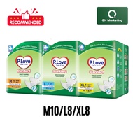 P.Love Plove Standard Adult Tape Diapers - M10 / L8+1 / XL8 (1 Pack)